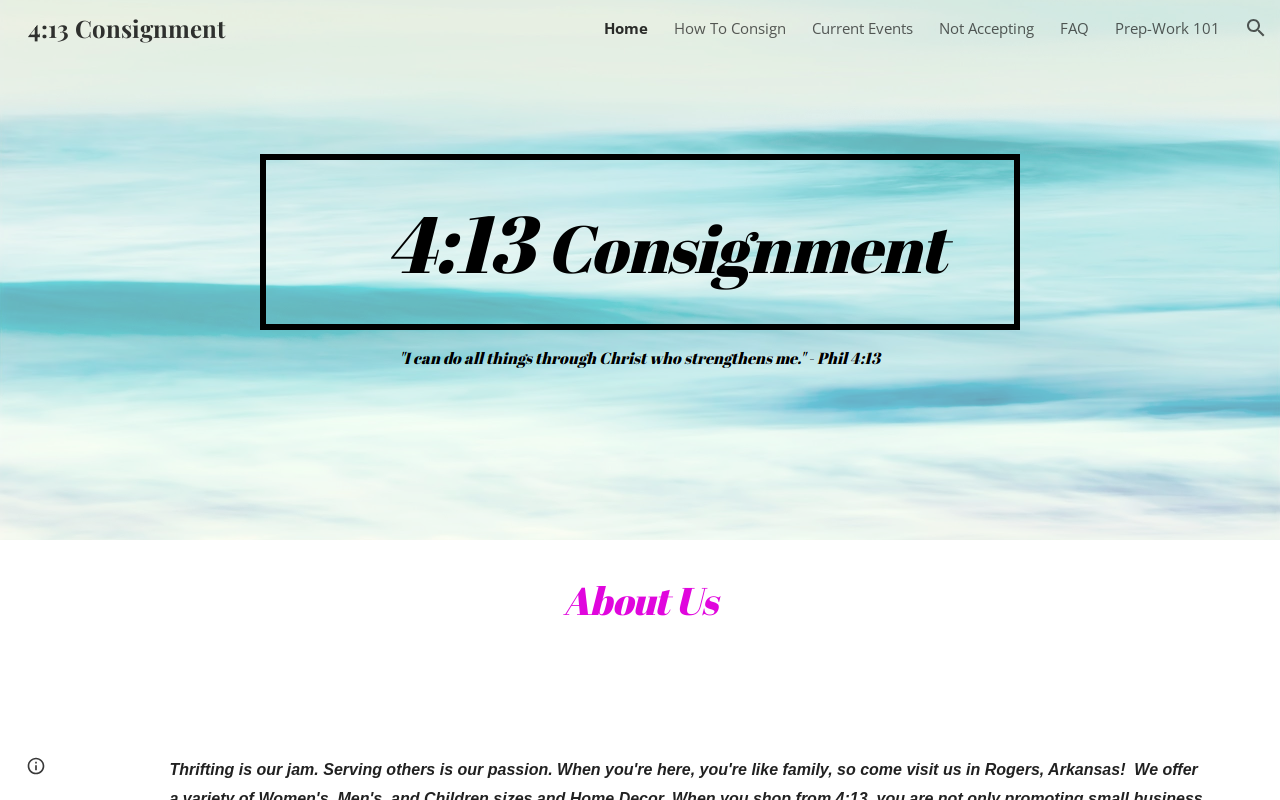 4:13 Consignment website preview
