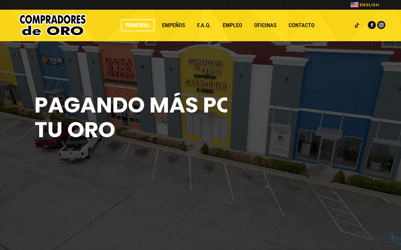 Compradores De Oro website preview
