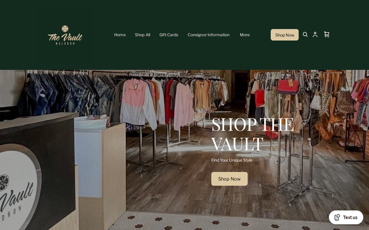The Vault Waldron, LLC website preview