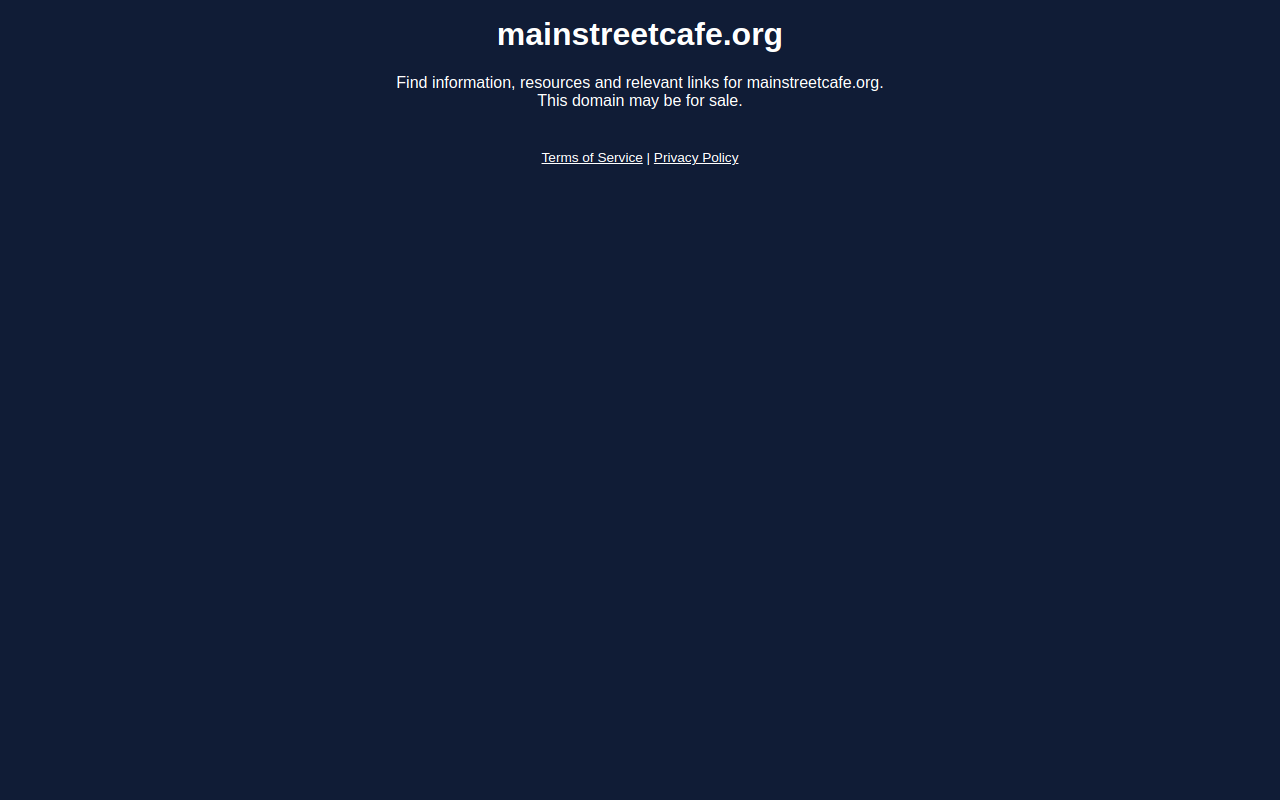 Main Street Exchange website preview
