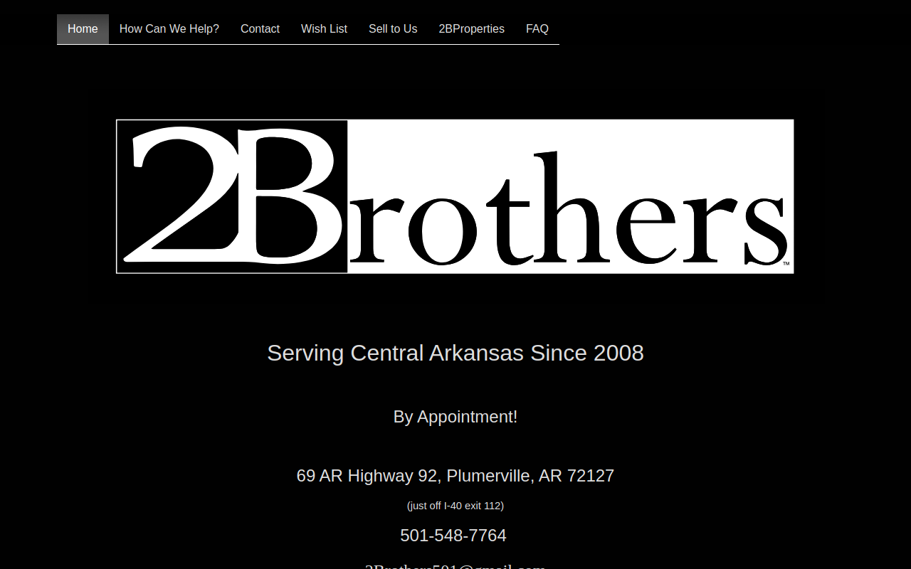 2Brothers Reclaimed & Repurposed Inventory Sales website preview