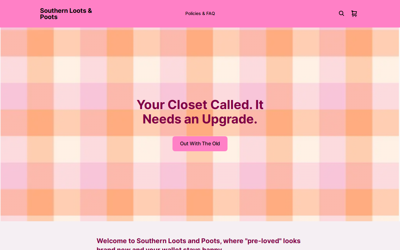 Southern Loots & Poots website preview
