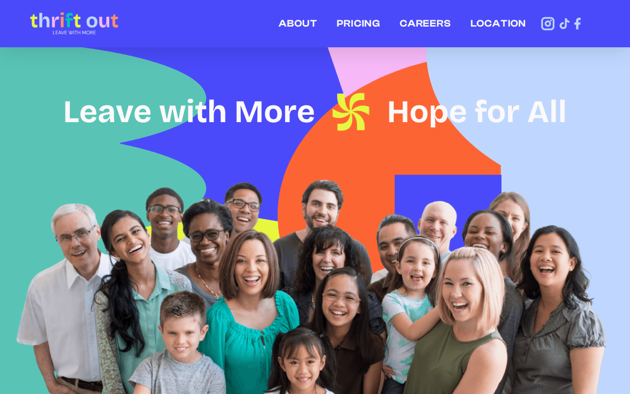 Thrift Out website preview