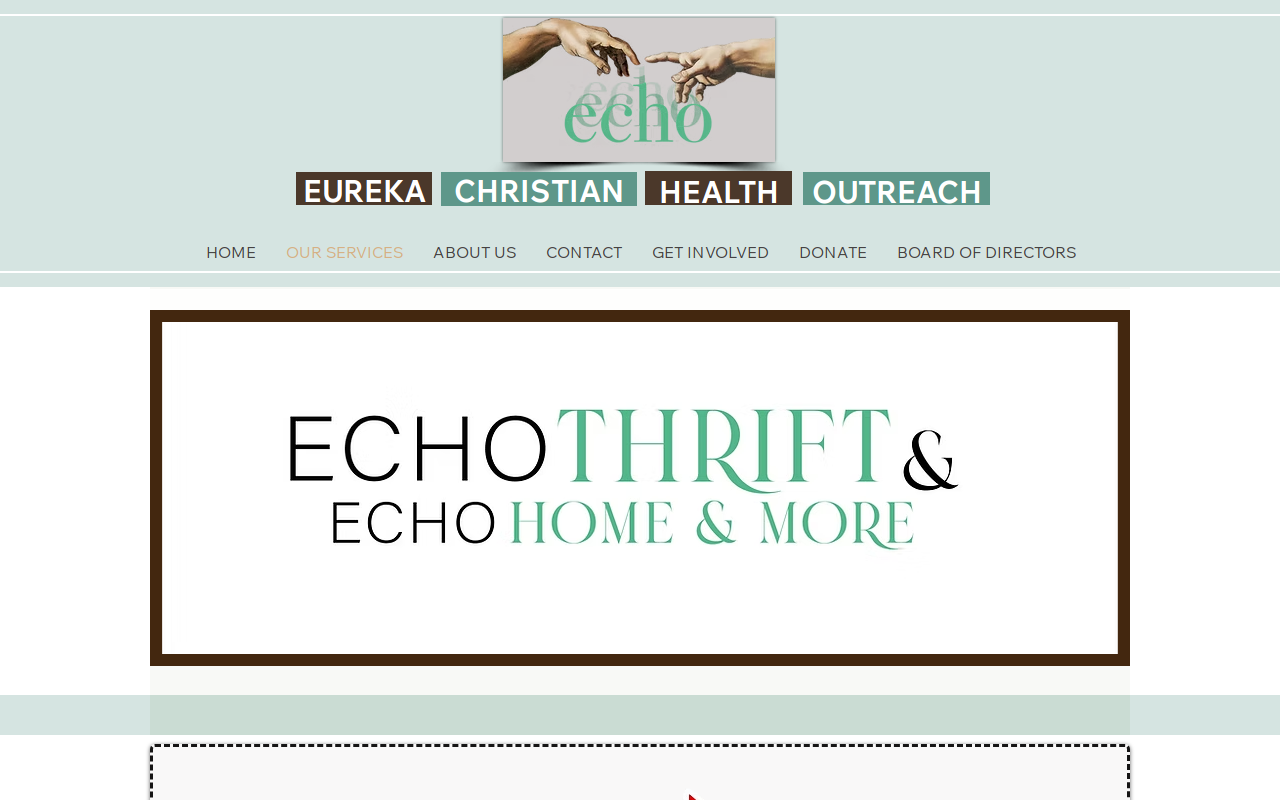 ECHO Thrift Stores website preview