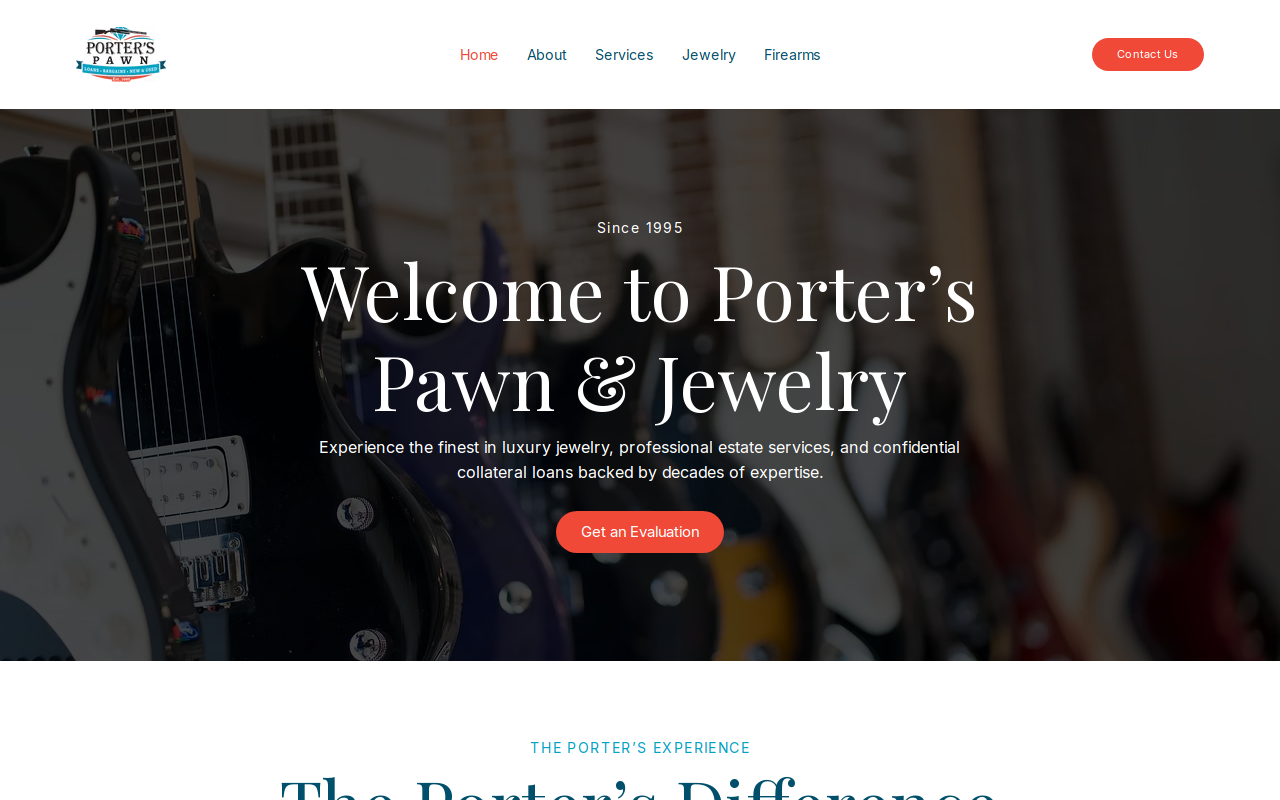 Porter's Pawn and Bargain Center website preview