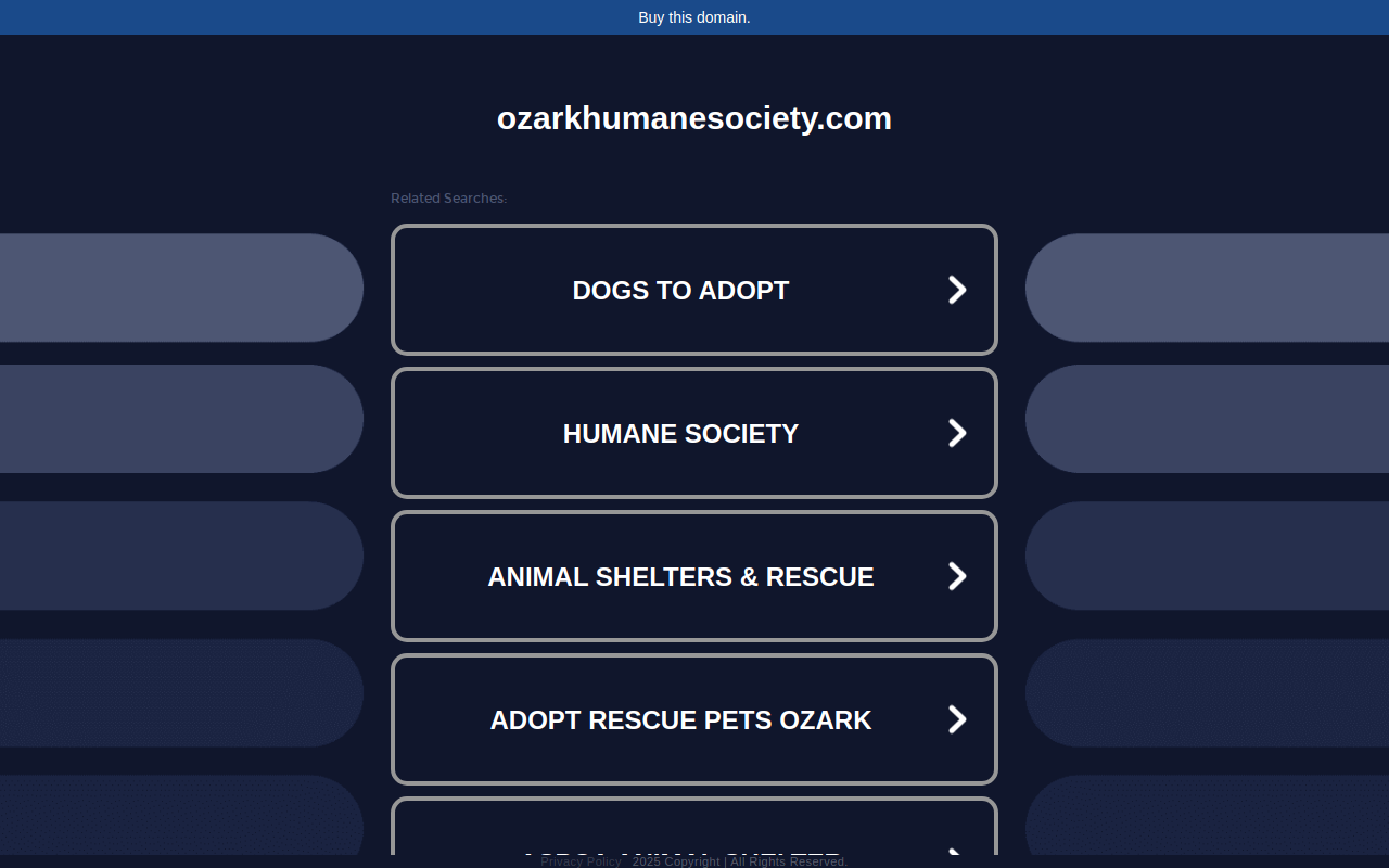 Cause for Paws Thrift Store website preview