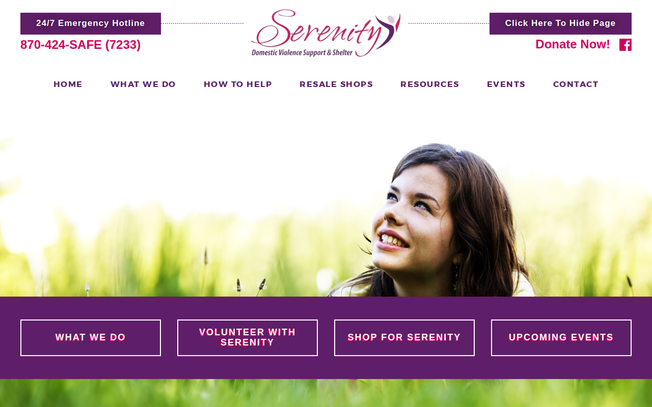 The Purple Door website preview