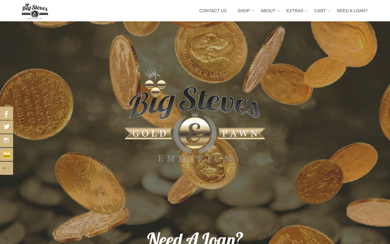 Big Steve's Gold and Pawn Emporium website preview