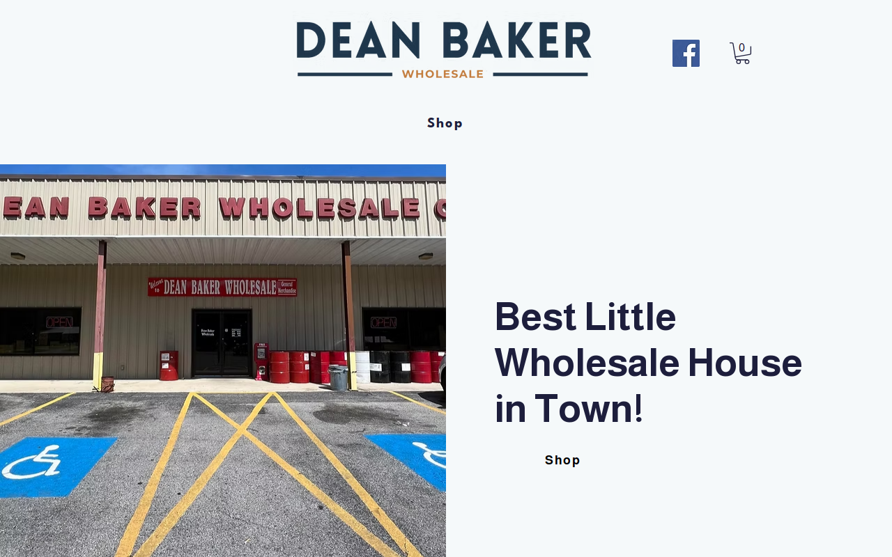 Dean Baker Wholesale website preview