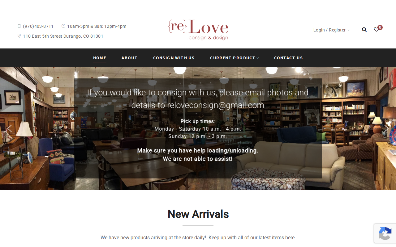 ReLove website preview