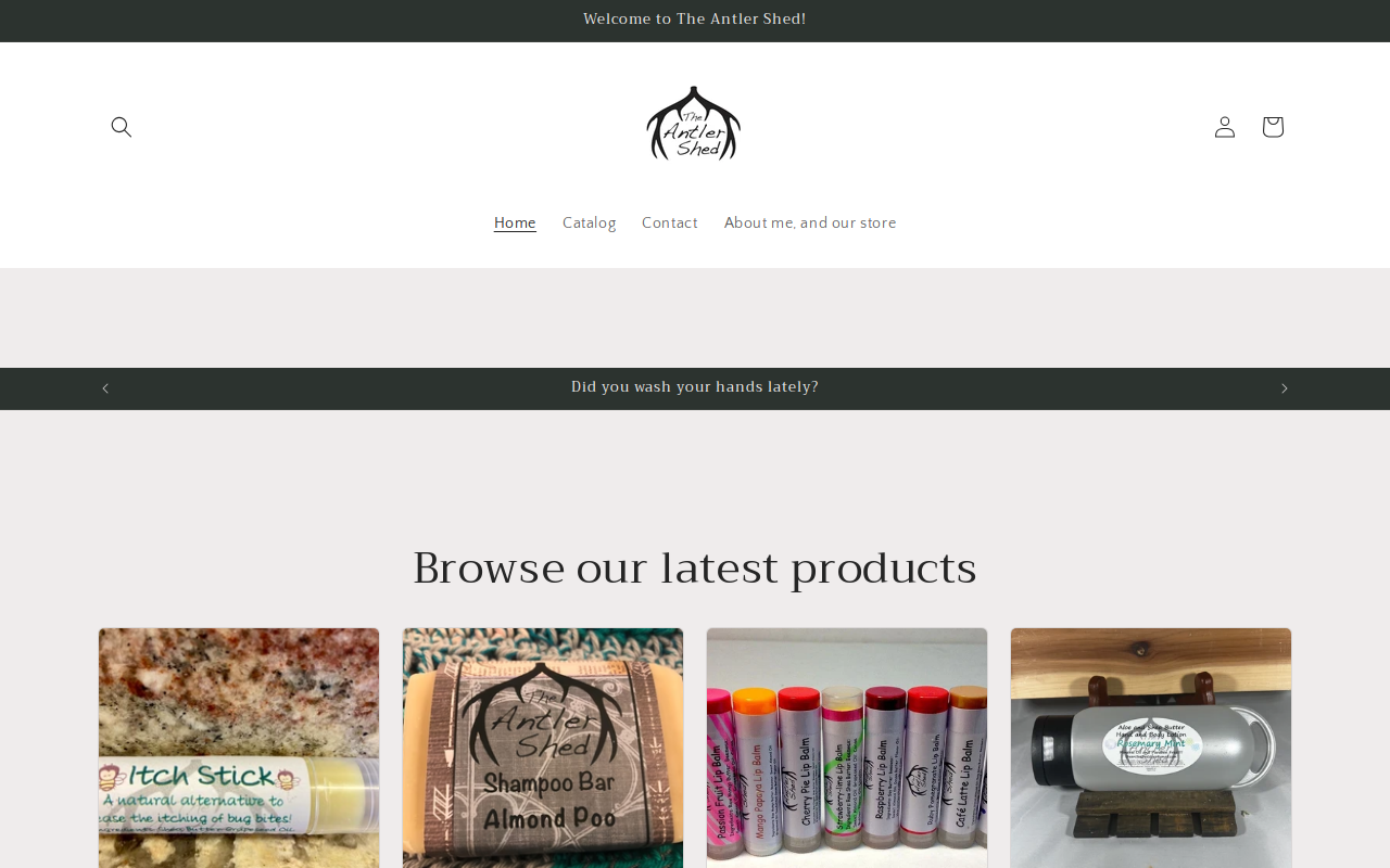Antler Shed website preview
