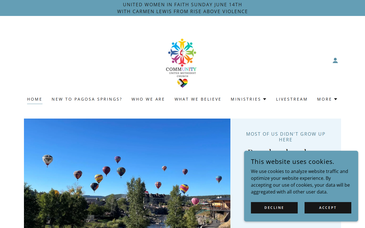 Community United Methodist Thrift Store website preview