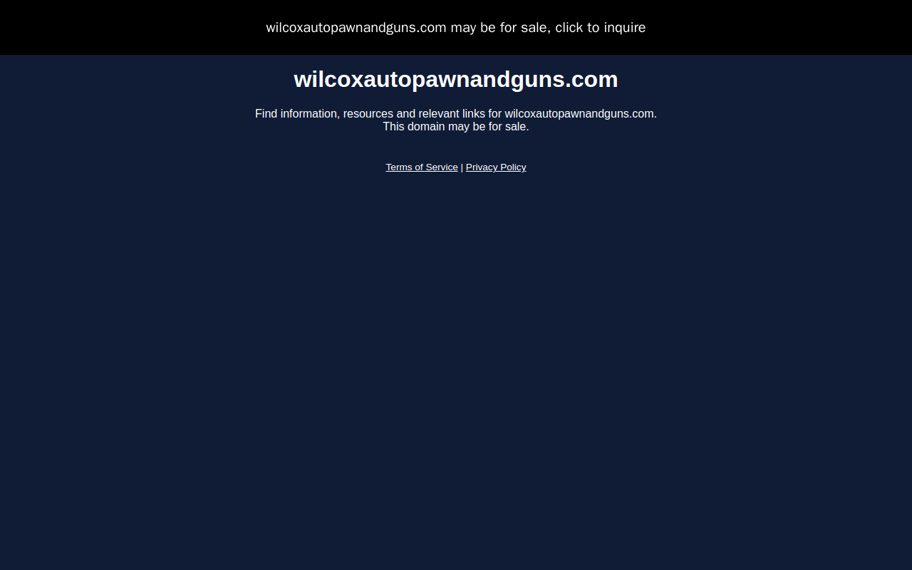 Wilcox Auto & Pawn website preview