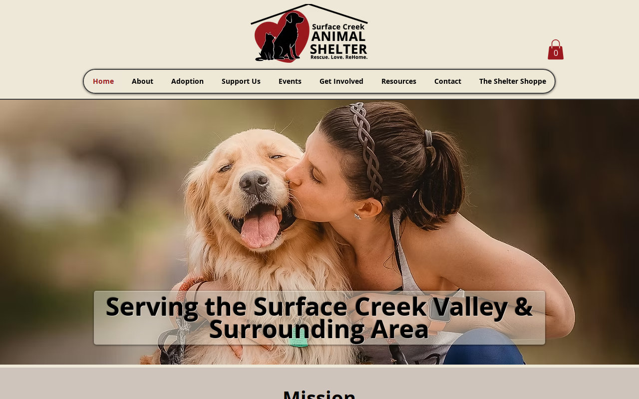 The Shelter Shoppe website preview
