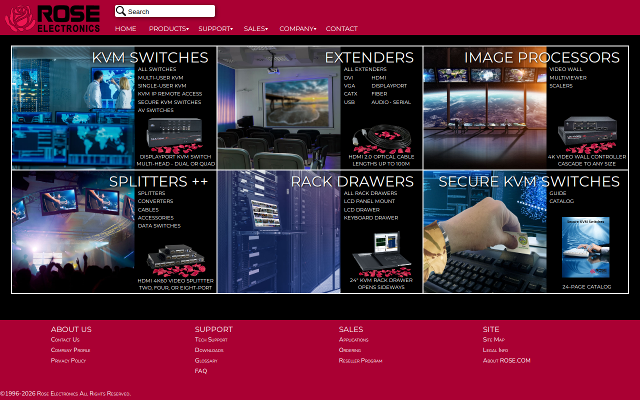 The Rose website preview