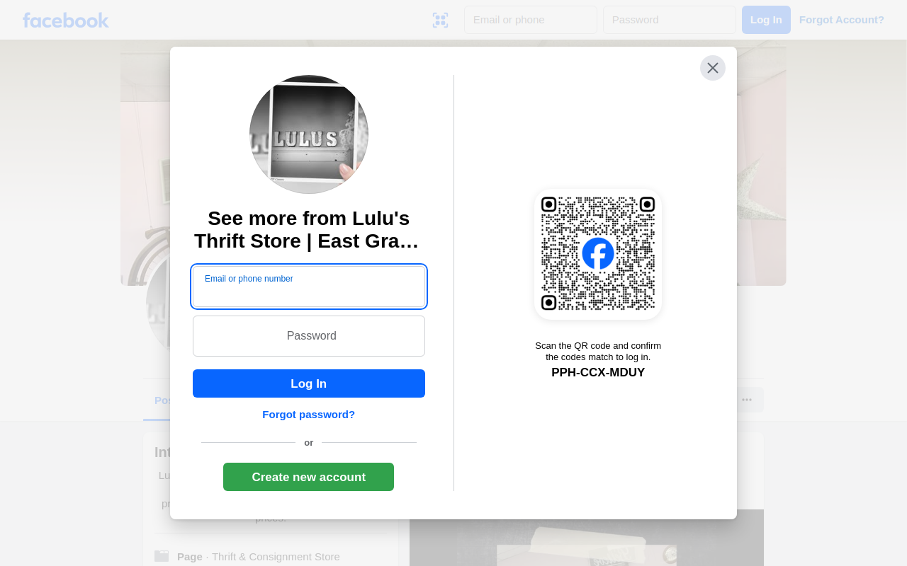 LuLu's Thrift Shoppe website preview