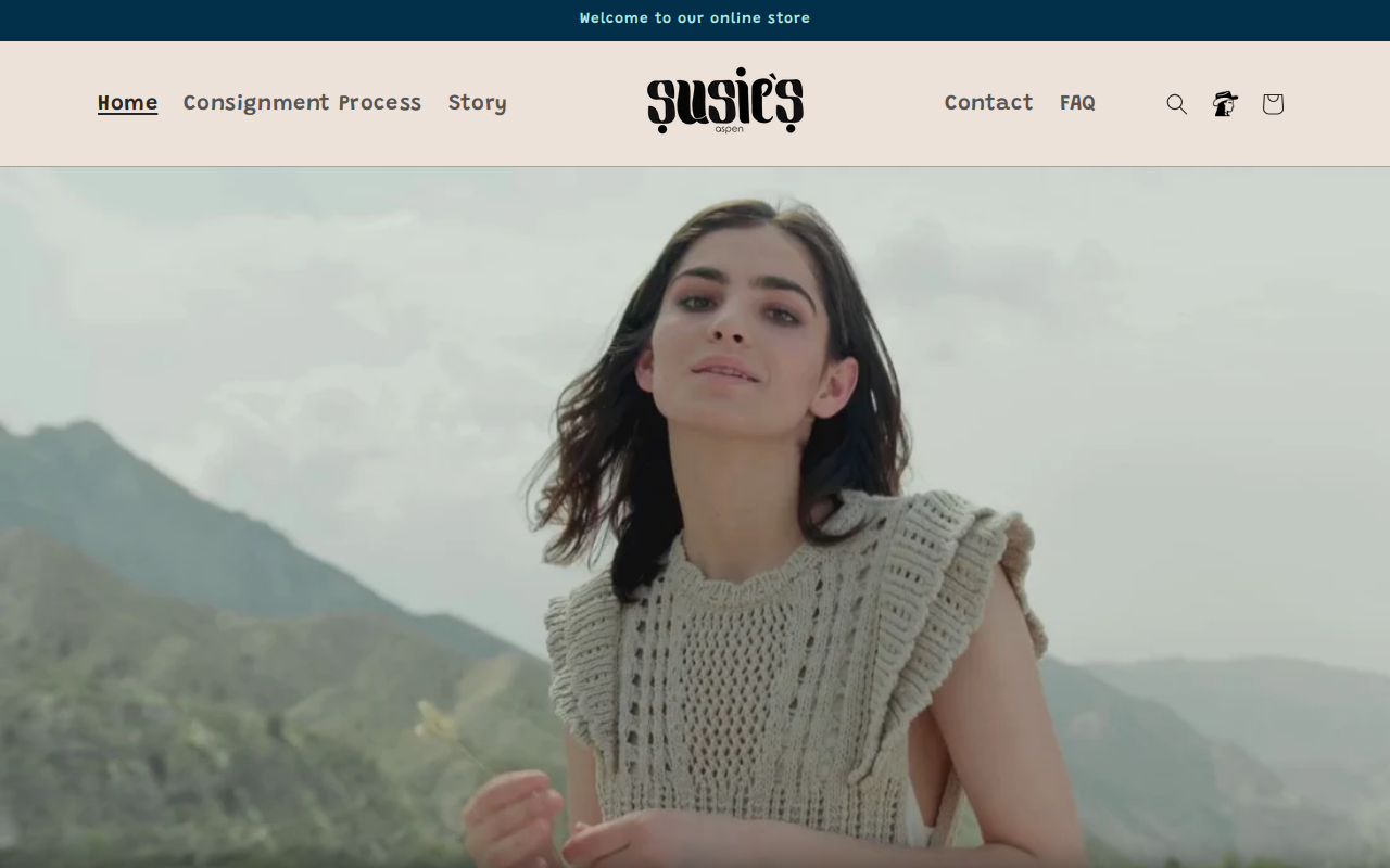 Susie's Aspen website preview