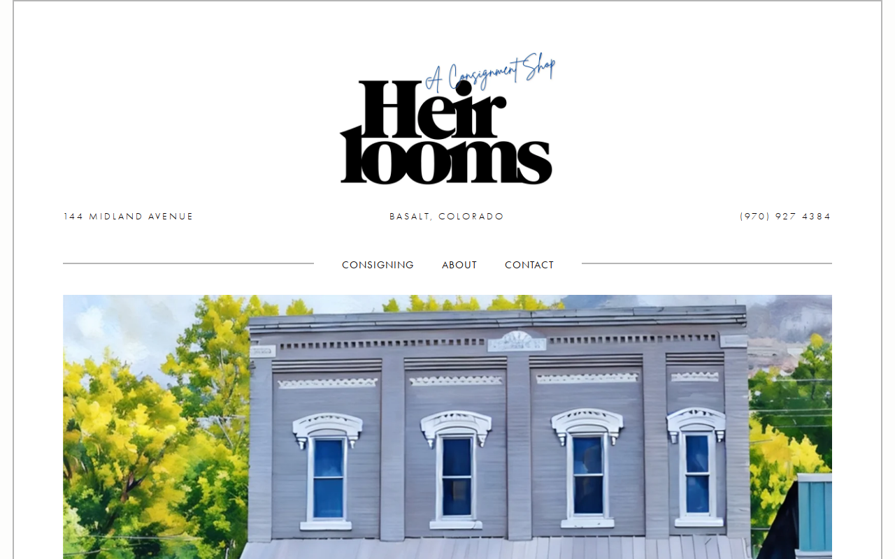 Heirlooms website preview