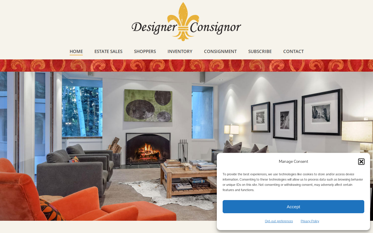Designer Consignor website preview