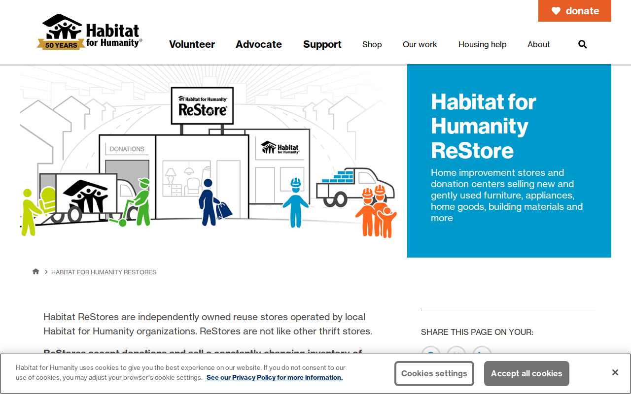 Habitat Restore website preview
