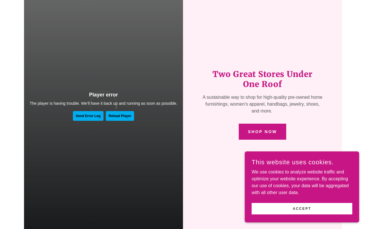 Flippin Furniture & Fashion Consignments website preview