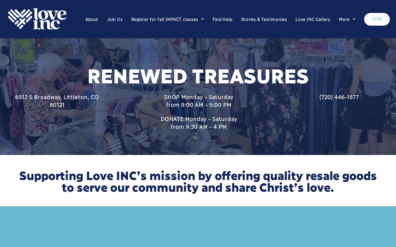 Renewed Treasures website preview