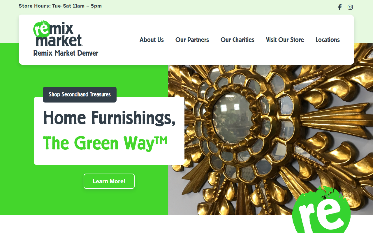 Remix Market Denver website preview