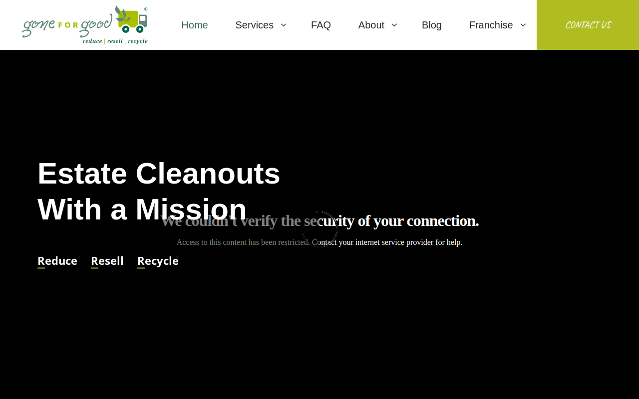 Gone For Good website preview