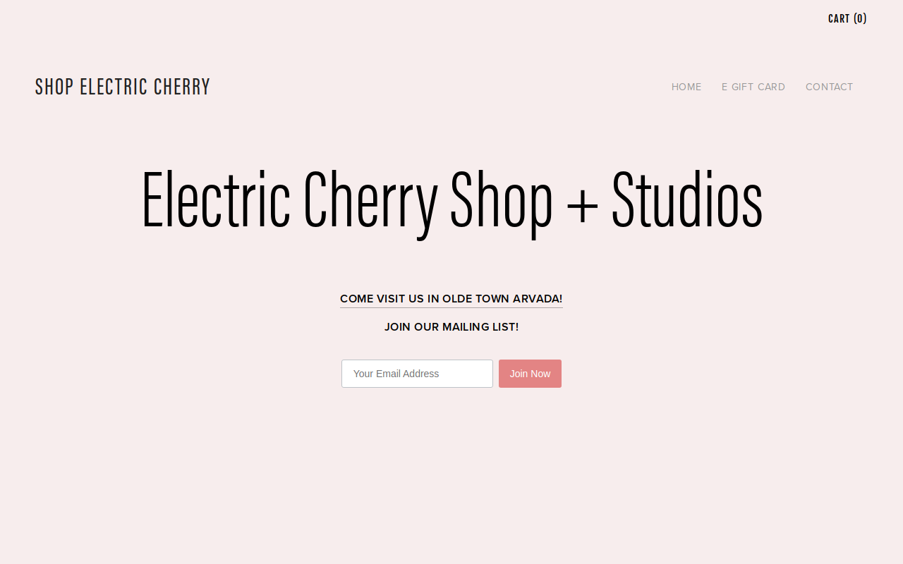 shopelectriccherry website preview