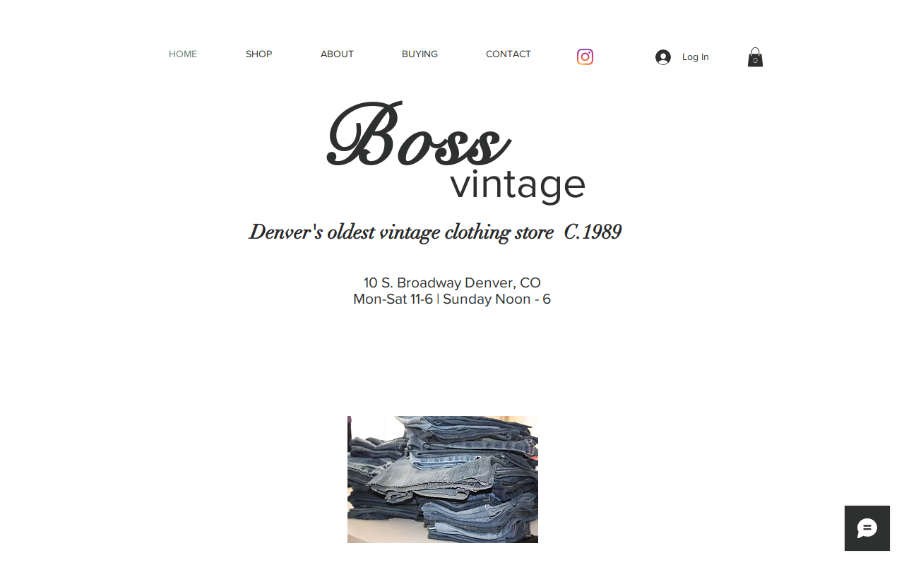 Boss Vintage website preview