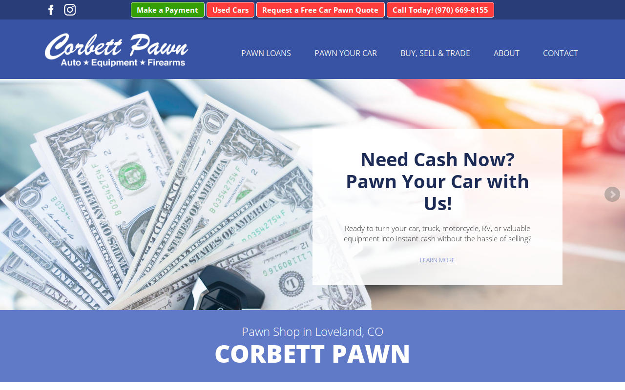 Corbett Pawn website preview