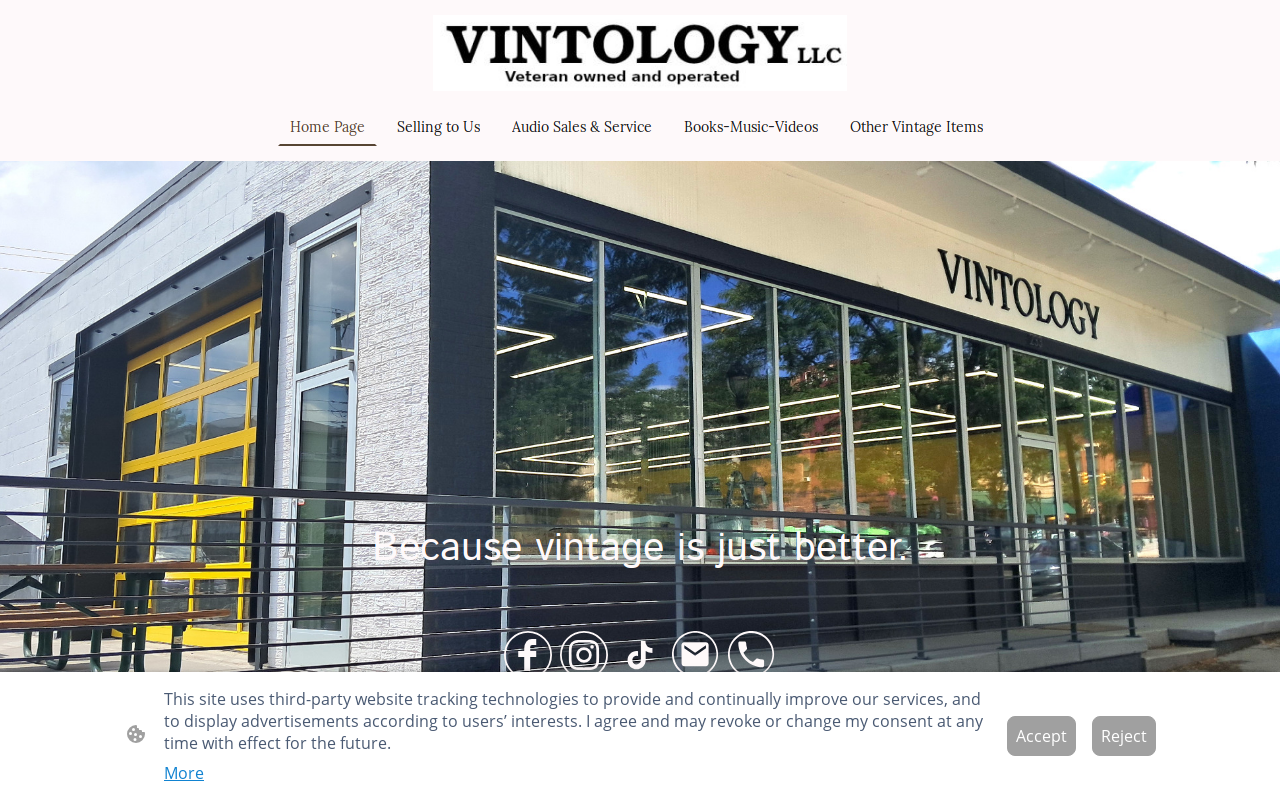 Vintology Books & Music website preview