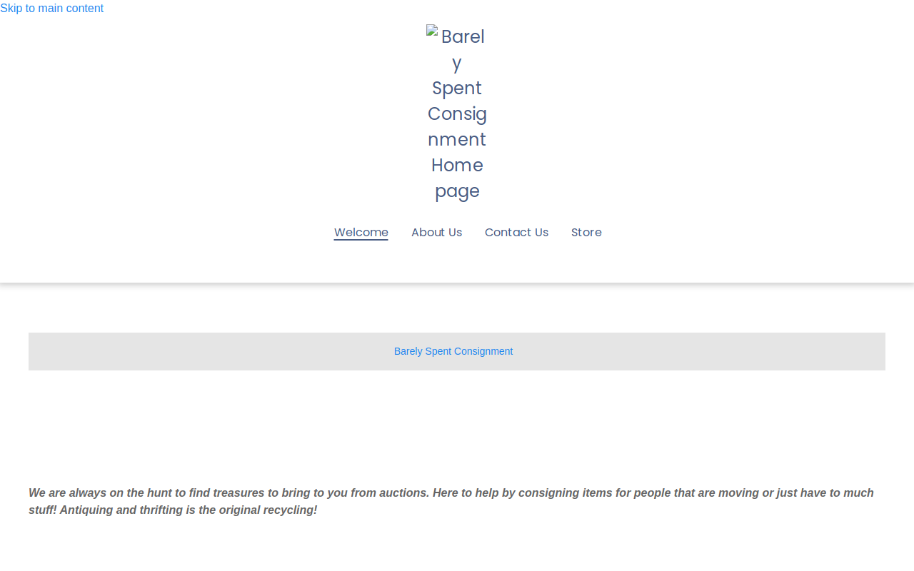 Barely Spent website preview