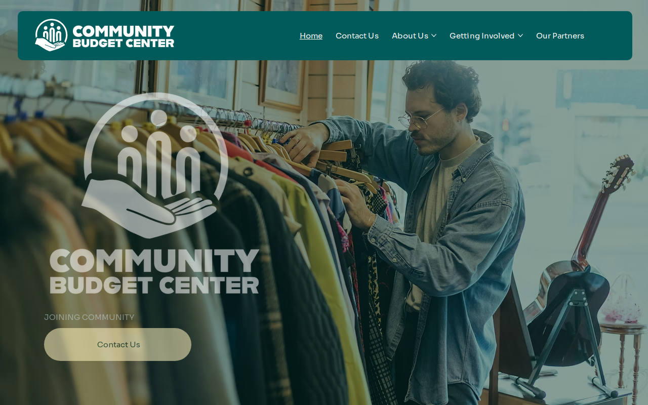 Community Budget Center website preview
