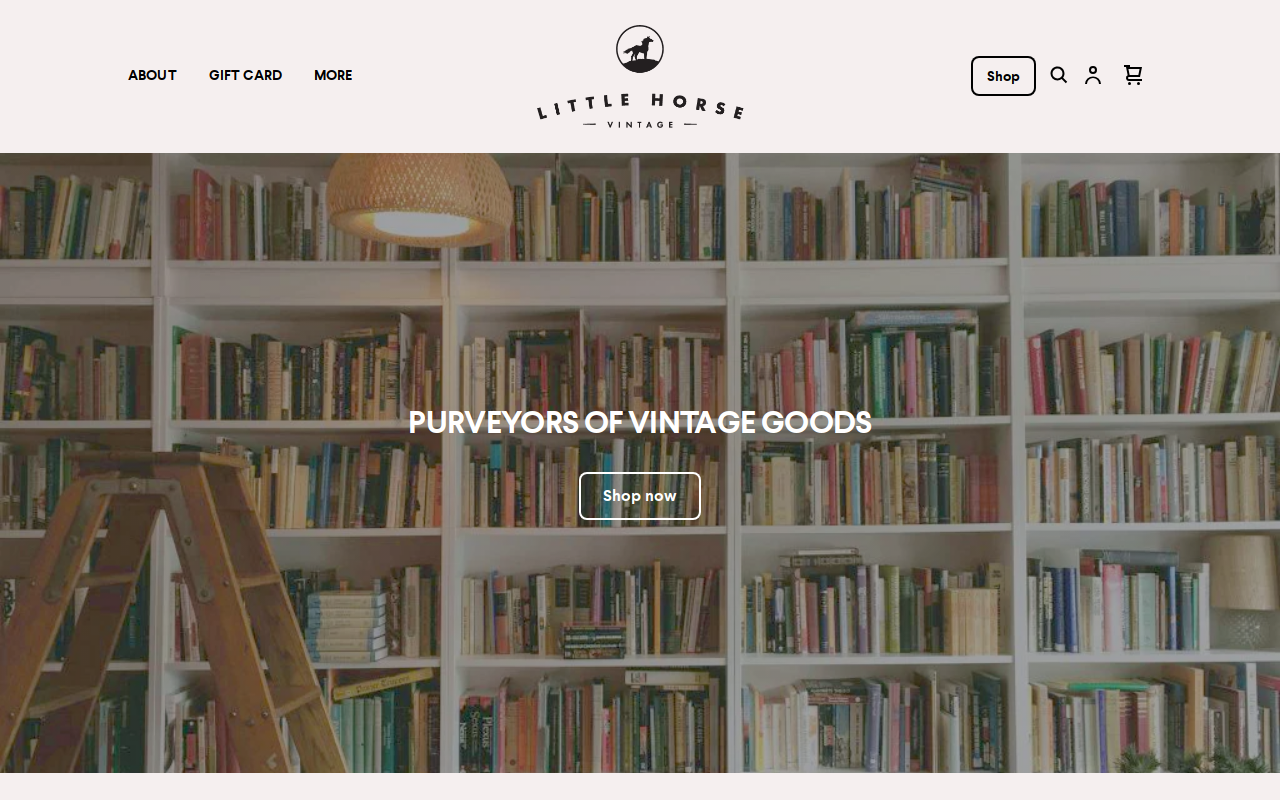 Little Horse Vintage website preview