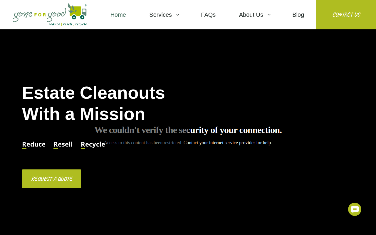 Gone for Good - Ault website preview