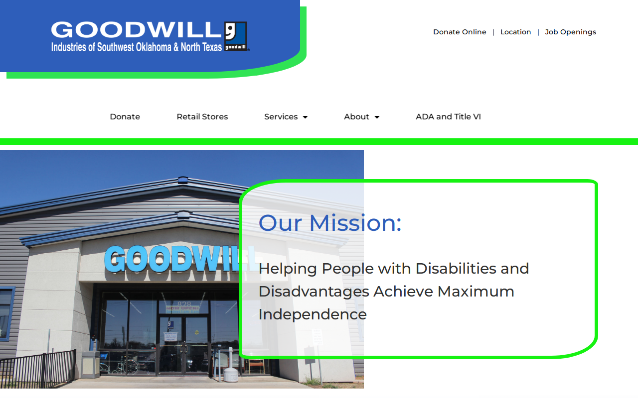 Goodwill’s BLUEtique website preview
