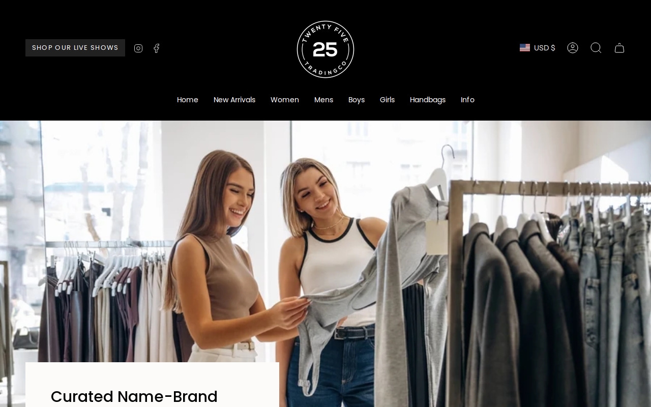 Twenty-Five Trading Co website preview