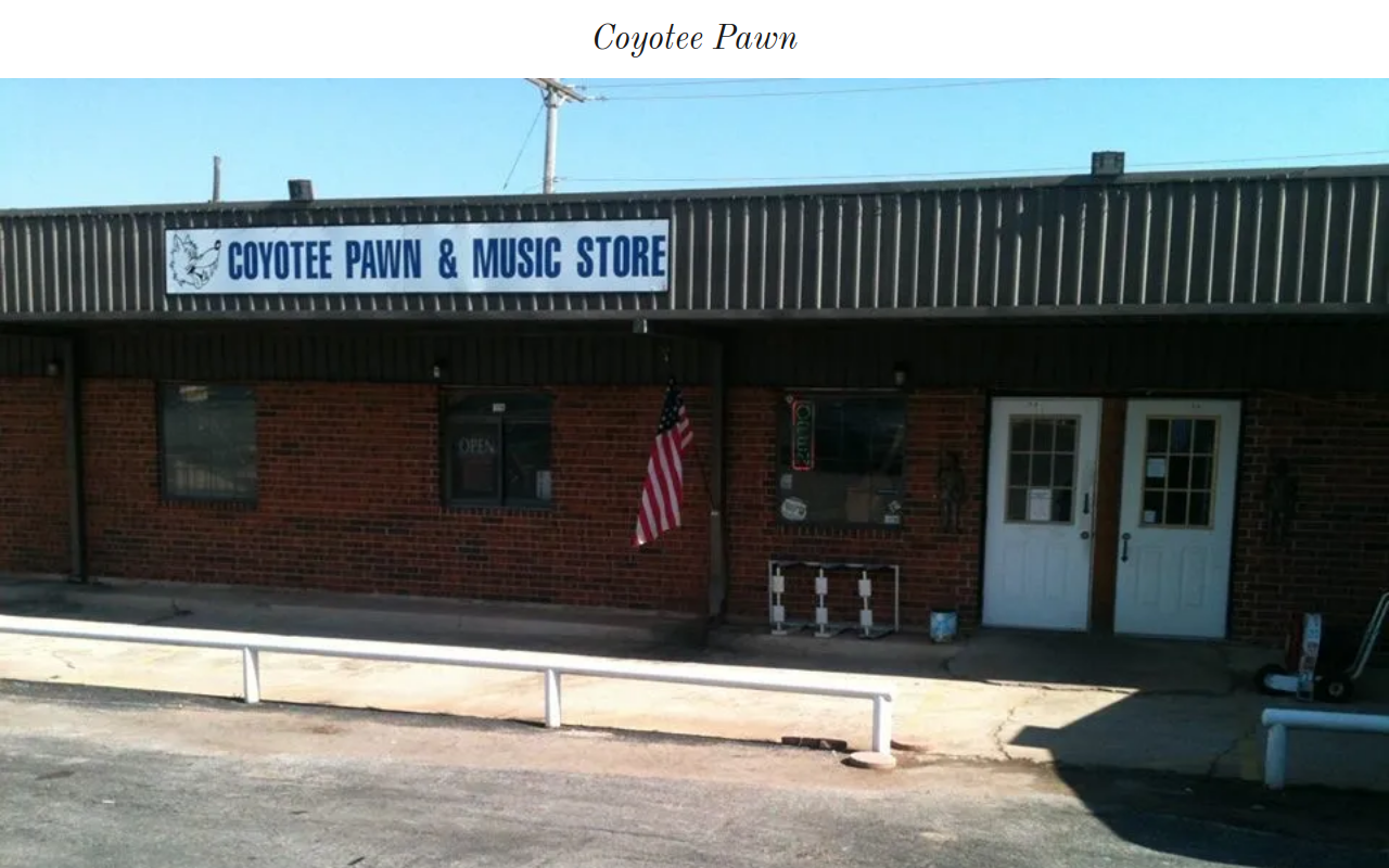 Coyotee Jewelry and Pawn website preview