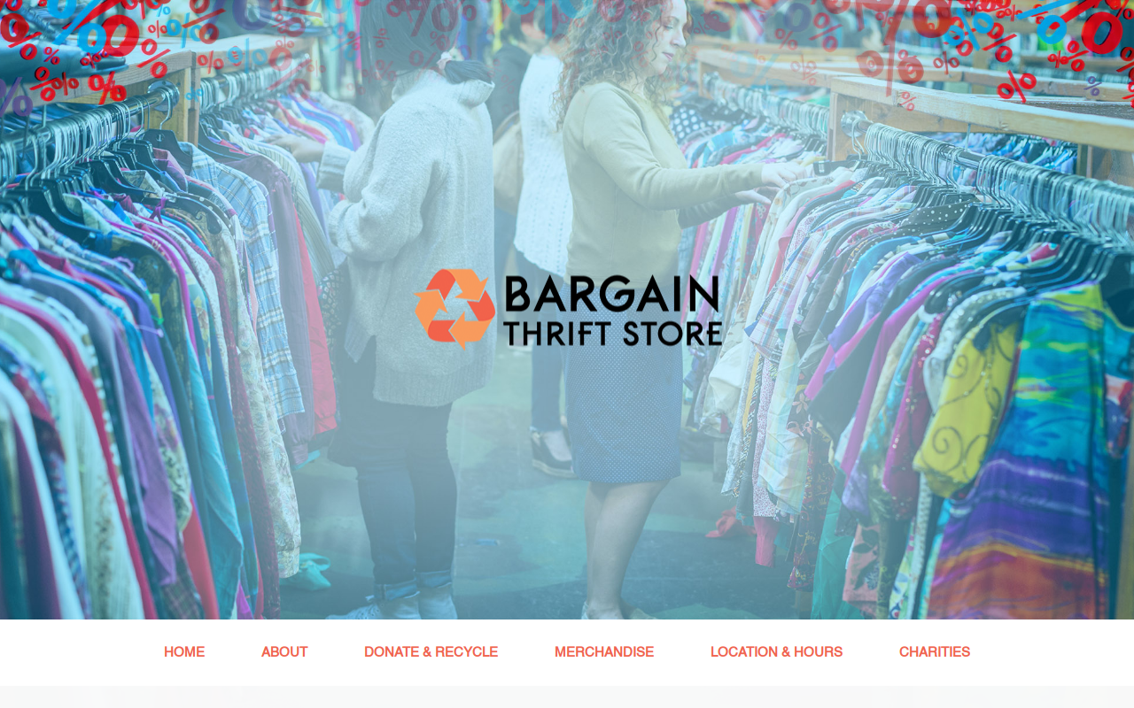 Bargain Thrift Store website preview