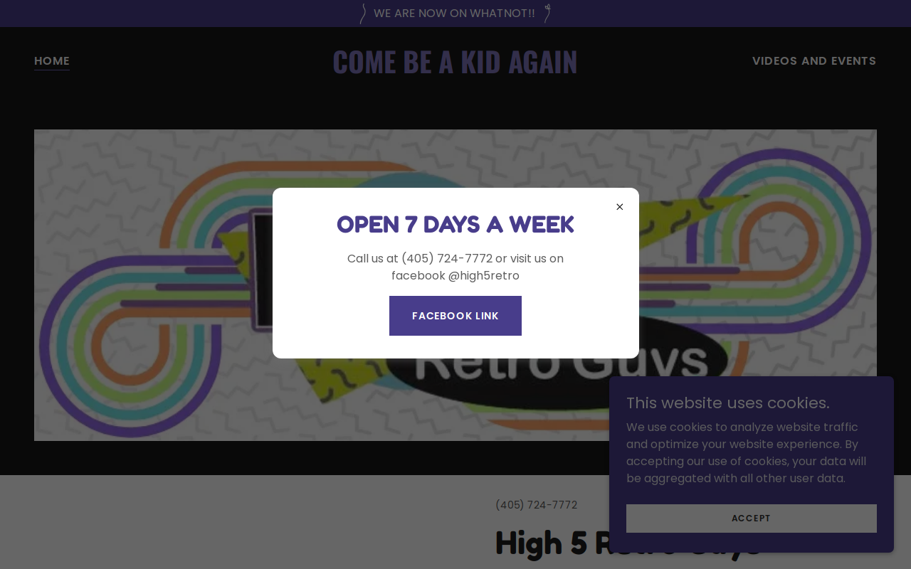 High 5 Retro Guys website preview