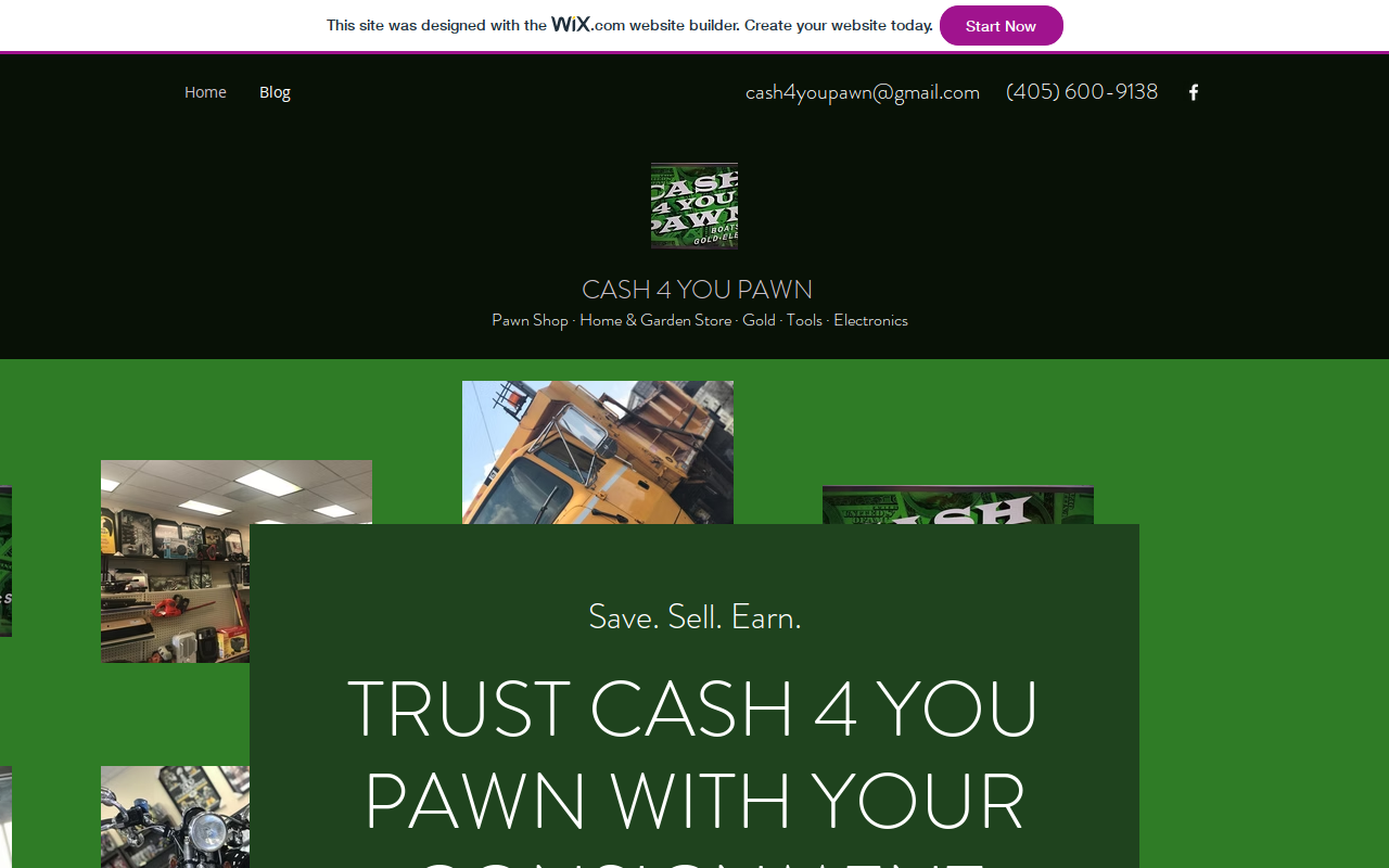 Cash 4 You Pawn website preview