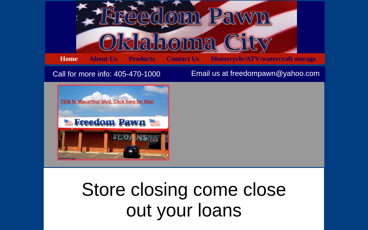 Freedom Pawn website preview