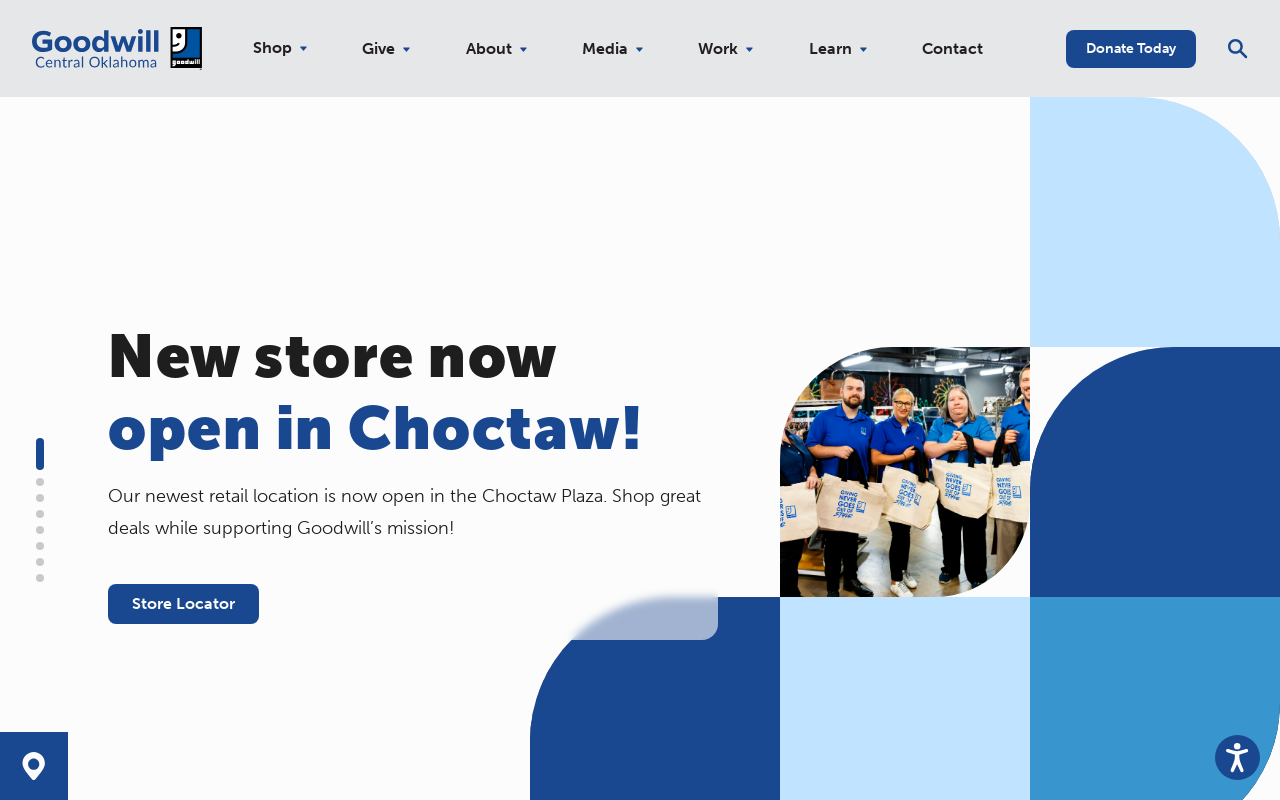 Goodwill Store and Attended Donation Center website preview