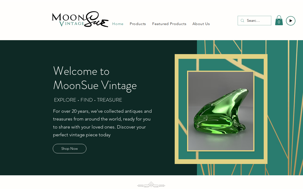 MoonSue Vintage website preview
