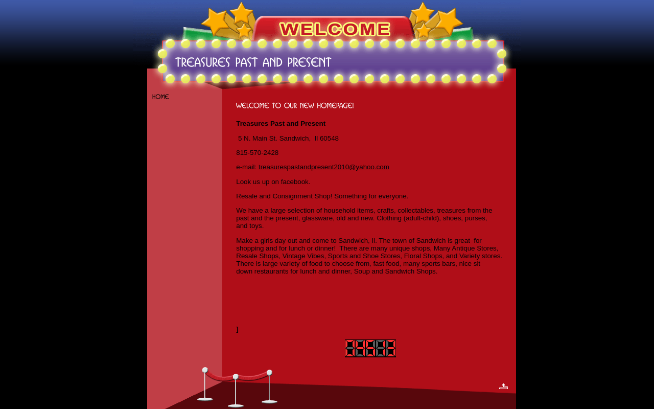 Treasures Past & Present Pawn Shop website preview