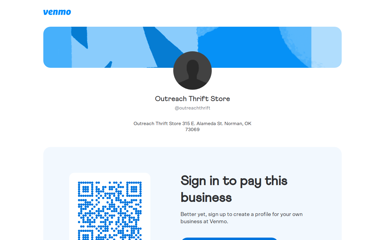 Outreach Thrift Norman website preview