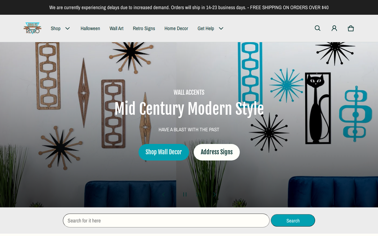 Ragin' Retro website preview
