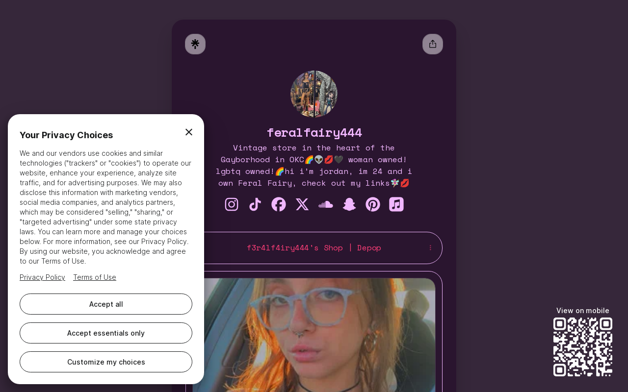 Feral Fairy website preview