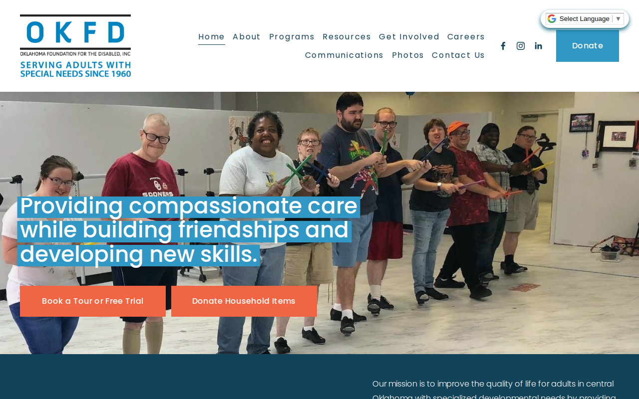 Oklahoma Foundation For The Disabled Vocational Building And Warehouse website preview